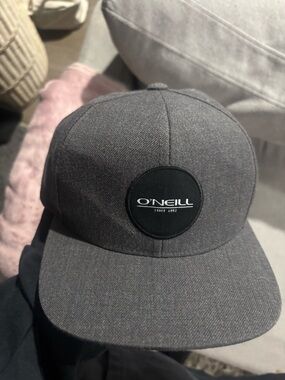O'Neill Charcoal Grey Flat-Brim Snapback Hat